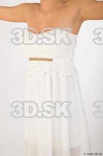 Upper body white dress of Leah 0002
